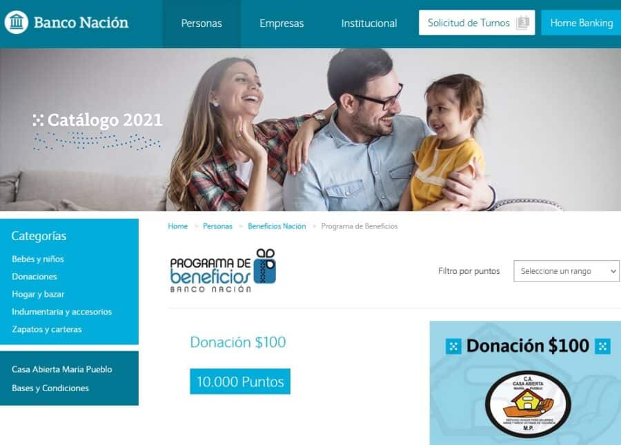 Banco de la Nacion Argentina Beneficios