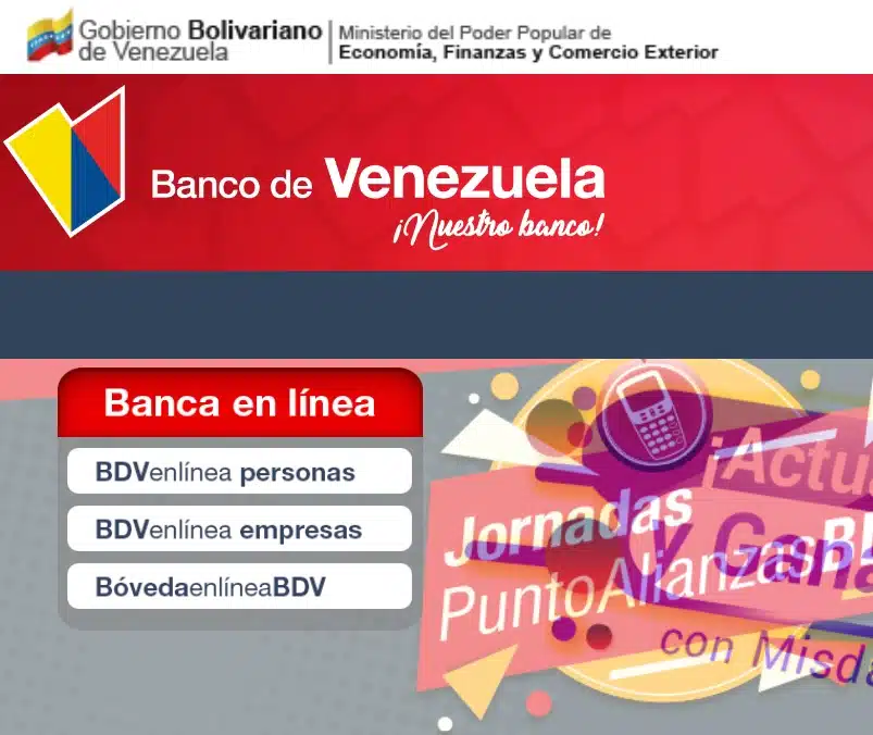 Banco de Venezuela - Consulta de saldo